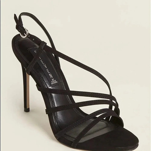 Steve Madden Black Strappy Sandals - Picture 2 of 8